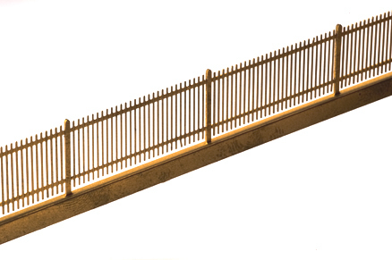 Ferro Train M-105 -  Wood stake fence, brass kit